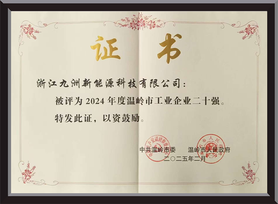 Top 20 Industrial Enterprises in Wenling City in 2024