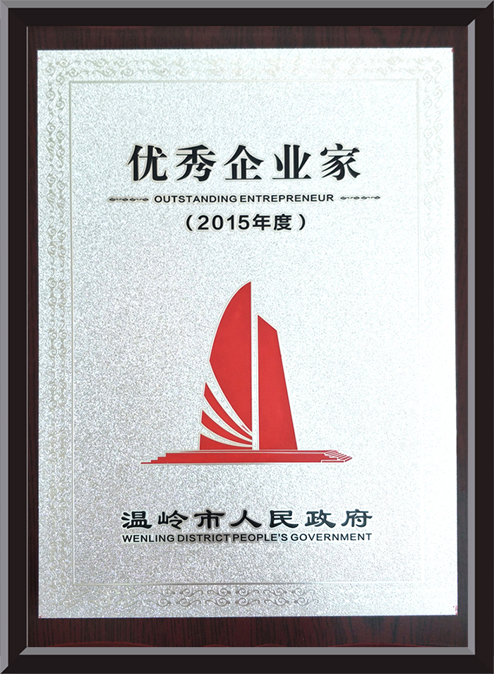 2015 Outstanding Entrepreneur Bronze Medal